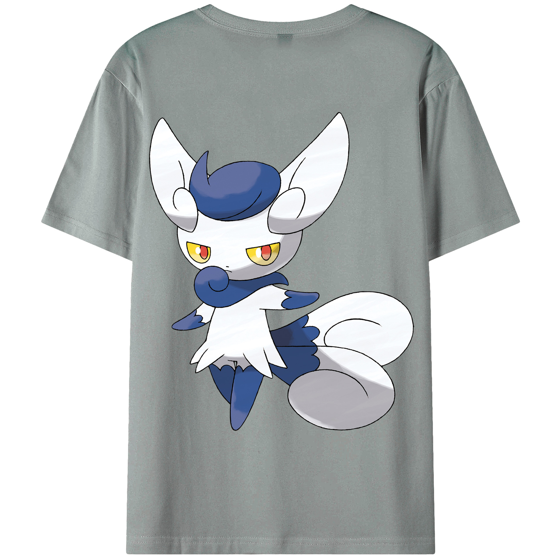 （画像用） ポケットモンスター Pokémon 綿100％ メンズ半袖Tシャツ（バックプリント） 通気性
